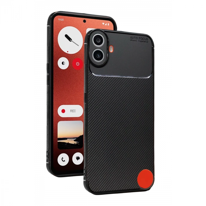 Nothing Phone Nothing CMF Phone 1 Auto Focus Karbon Kapak - Siyah