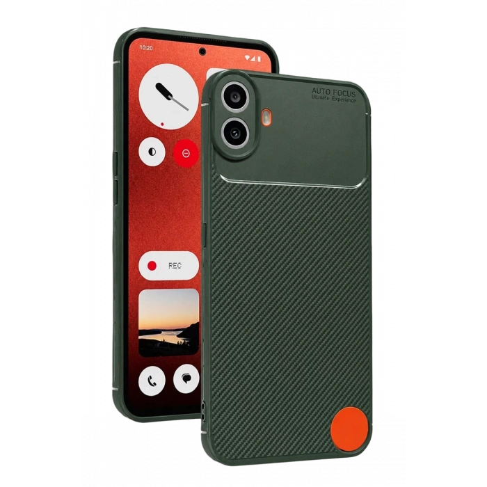 Nothing Phone Nothing CMF Phone 1 Auto Focus Karbon Kapak - Yeşil