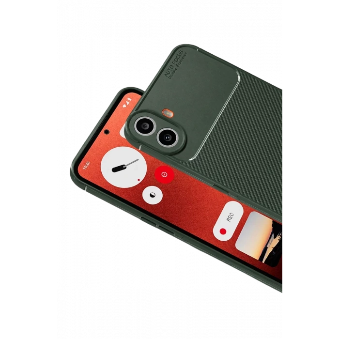 Nothing Phone Nothing CMF Phone 1 Auto Focus Karbon Kapak - Yeşil