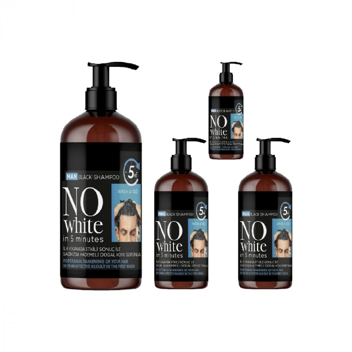 NoWhite Erkek Saç Şampuanı 250 ml 4 Adet