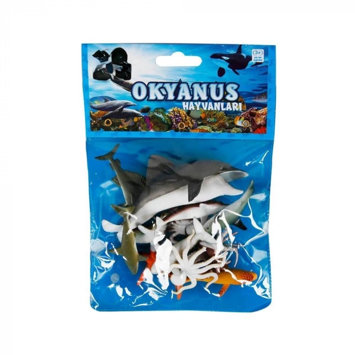 Okyanus Hayvanları Poşetli Hayvan Oyun Seti