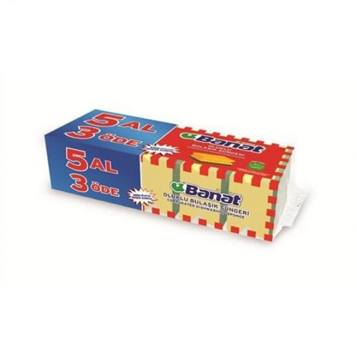 Oluklu Sünger 5li