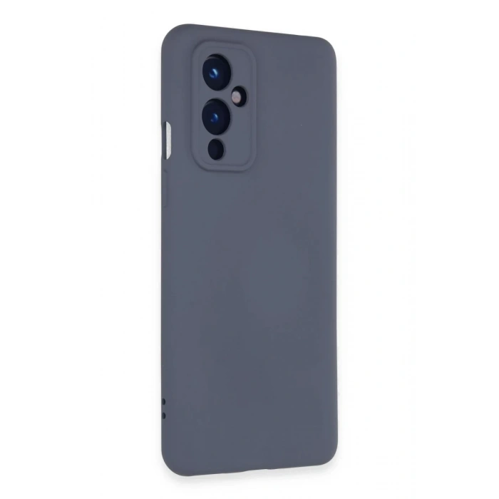 One Plus 9 Kılıf Nano içi Kadife Silikon - Gri