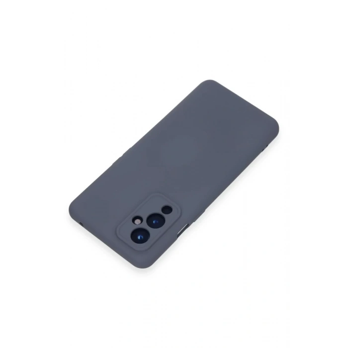 One Plus 9 Kılıf Nano içi Kadife Silikon - Gri