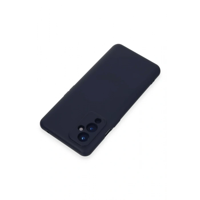 One Plus 9 Kılıf Nano içi Kadife Silikon - Lacivert