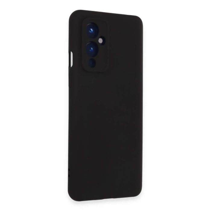 One Plus 9 Kılıf Nano içi Kadife Silikon - Siyah