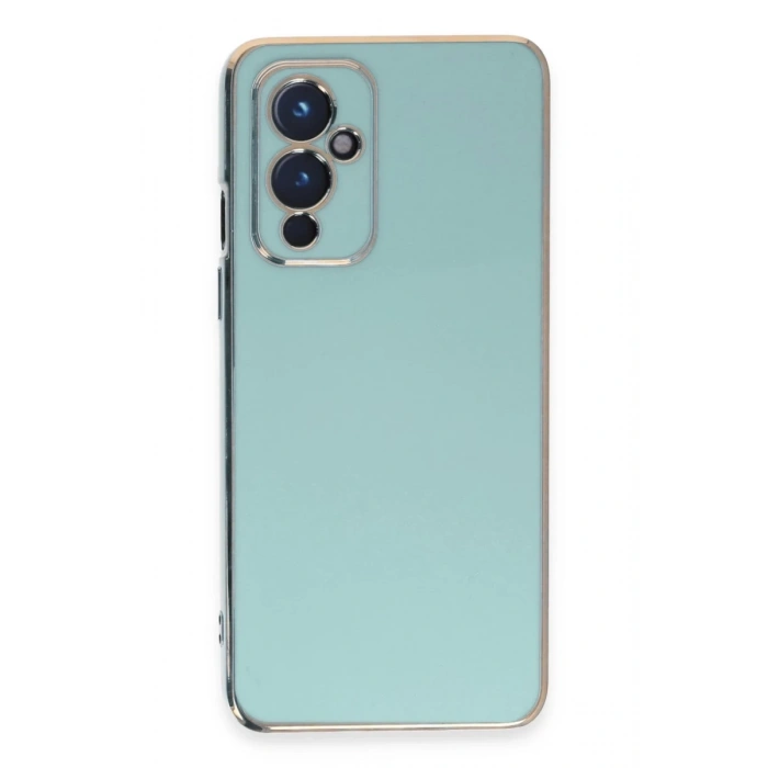 One Plus 9 Kılıf Volet Silikon - Açık Yeşil