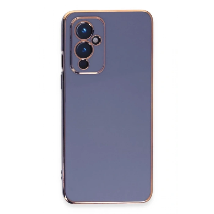 One Plus 9 Kılıf Volet Silikon - Mavi