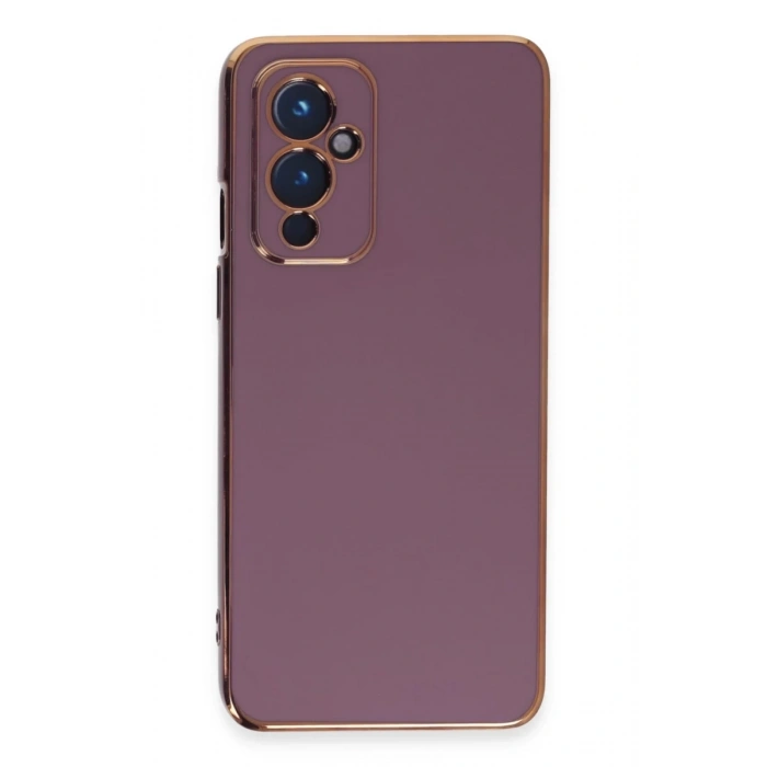 One Plus 9 Kılıf Volet Silikon - Mor