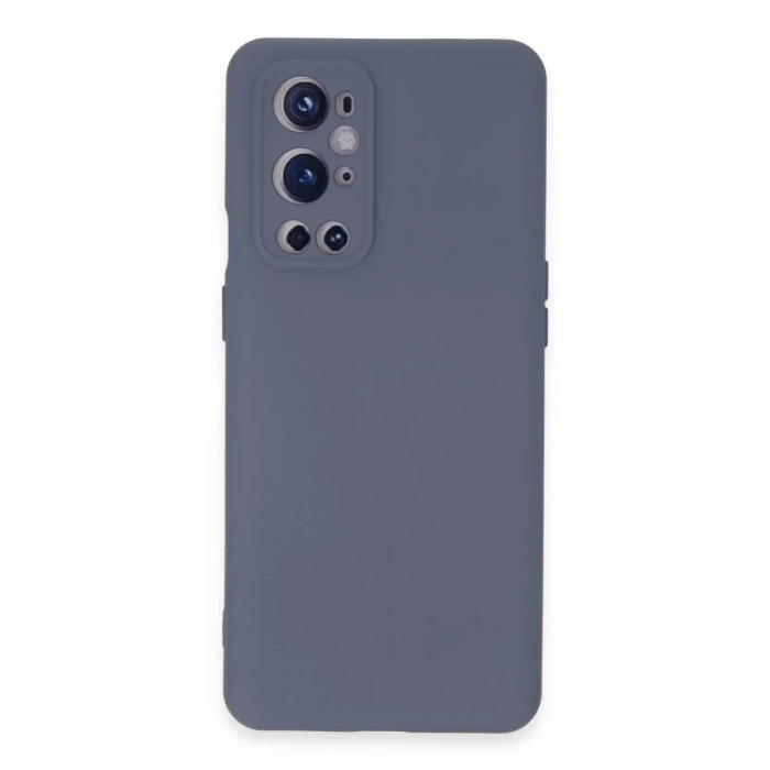 One Plus 9 Pro Kılıf Nano içi Kadife Silikon - Gri