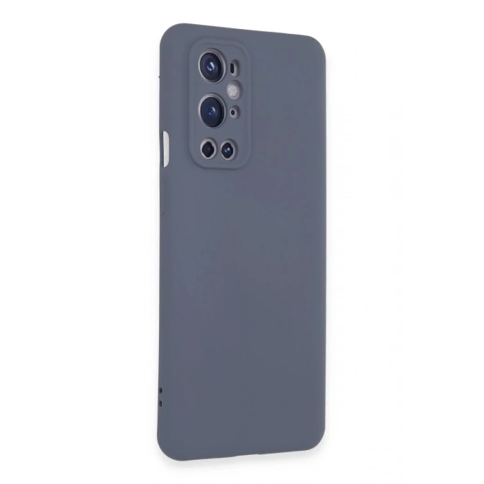 One Plus 9 Pro Kılıf Nano içi Kadife Silikon - Gri