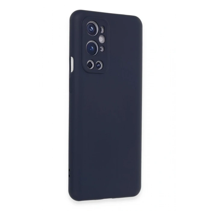 One Plus 9 Pro Kılıf Nano içi Kadife Silikon - Lacivert