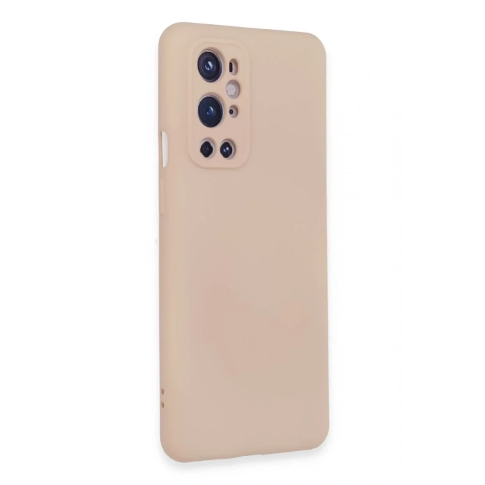 One Plus 9 Pro Kılıf Nano içi Kadife Silikon - Pudra