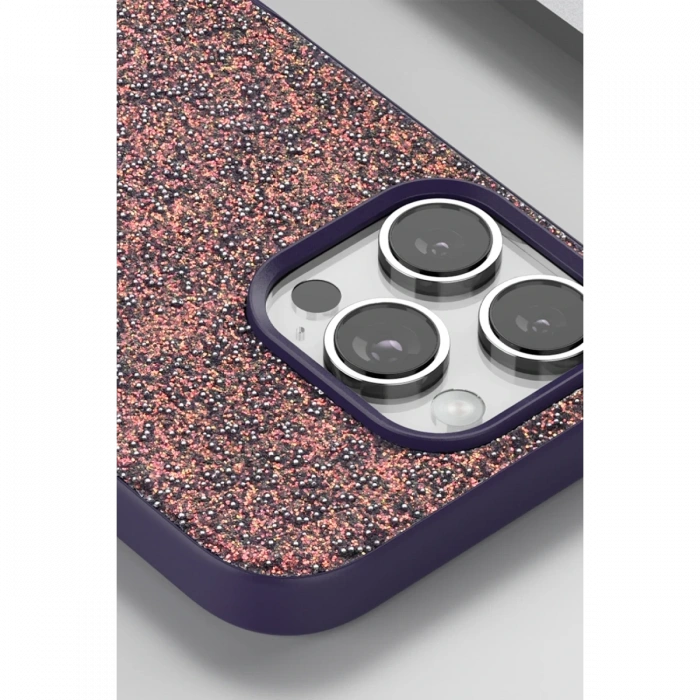 Onegif Apple iPhone 16 Uyumlu Bright Simli Kapak - Siyah
