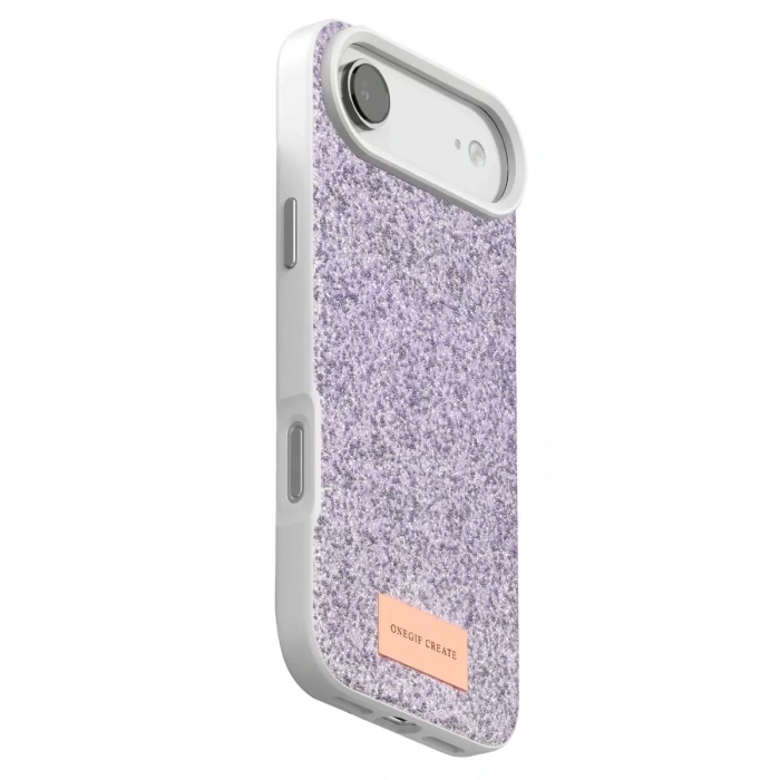 Onegif Apple iPhone 17 Air Uyumlu Bright Simli Kapak - Lila