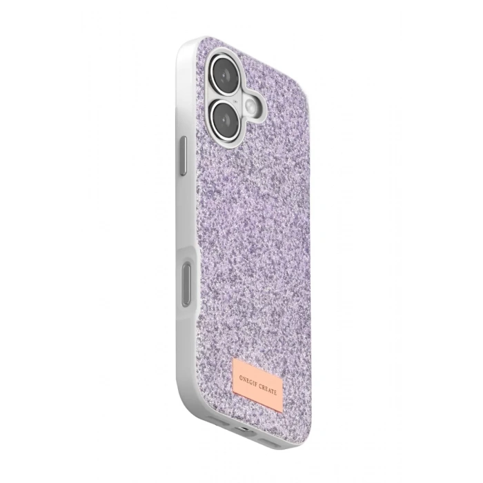 Onegif Apple iPhone 17 Uyumlu Bright Simli Kapak - Lila