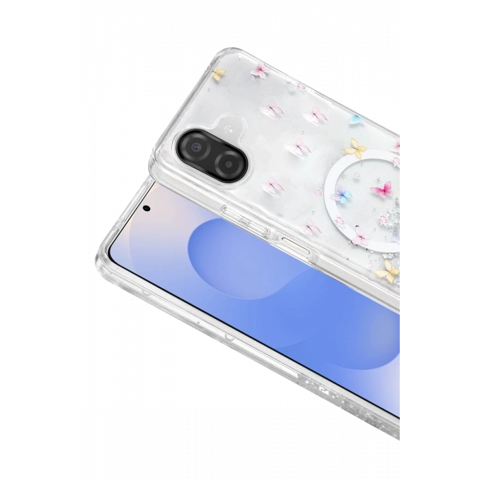 Onegif Samsung Galaxy A07 4G Misk Simli Magsafe Kapak - Desen 4