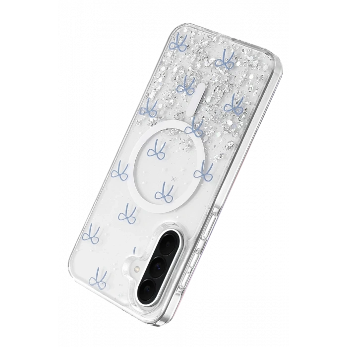 Onegif Samsung Galaxy A56 Misk Simli Magsafe Kapak - Desen 3