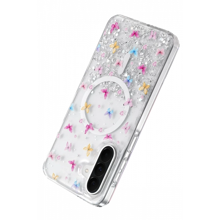 Onegif Samsung Galaxy A56 Misk Simli Magsafe Kapak - Desen 4