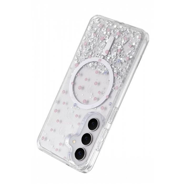 Onegif Samsung Galaxy S26 Misk Simli Magsafe Kapak - Desen 1