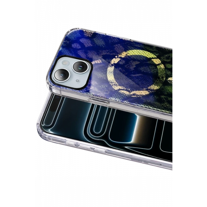 Onegif Apple iPhone 14 Desina Magsafe Kapak - Desen 7