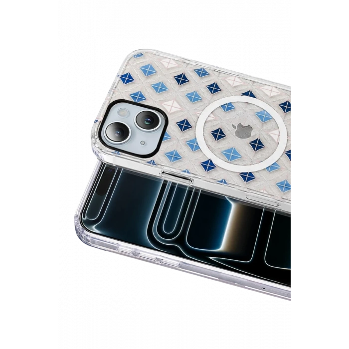 Onegif Apple iPhone 15 Desina Magsafe Kapak - Desen 4