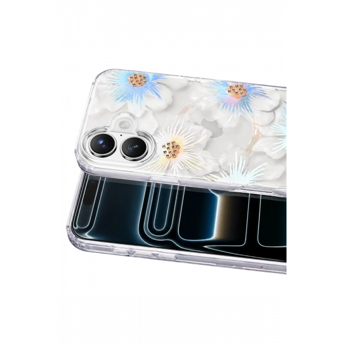 Onegif Apple iPhone 16 Desina Magsafe Kapak - Desen 2