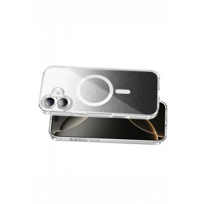 Onegif Apple iPhone 16 Sora Simli Magsafe Kapak - Siyah