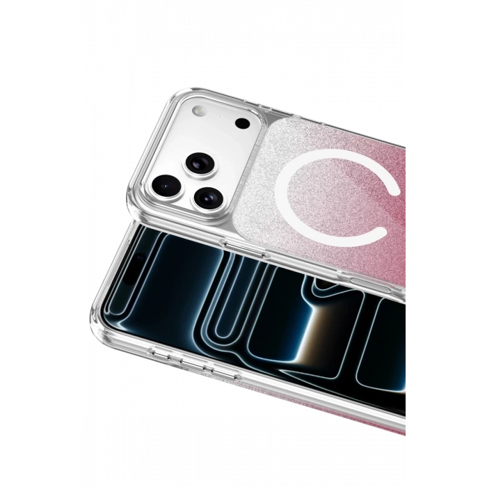 Onegif Apple iPhone 17 Pro Max Sora Simli Magsafe Kapak - Kırmızı