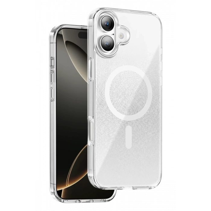 Onegif Apple iPhone 17 Sora Simli Magsafe Kapak - Beyaz