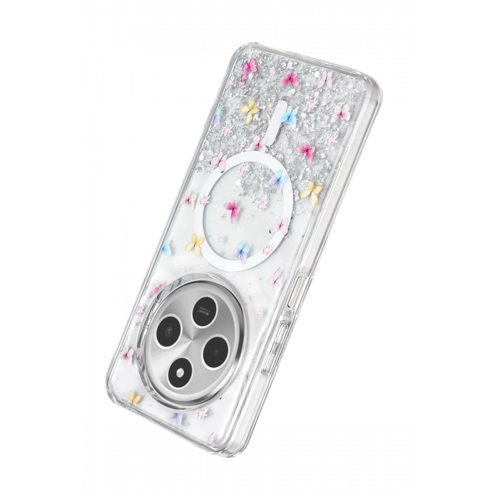 Onegif Xiaomi Redmi 14C Misk Simli Magsafe Kapak - Desen 4