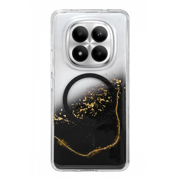 Onegif Xiaomi Redmi Note 15 Pro 4G Lotus Simli Magsafe Kapak - Siyah