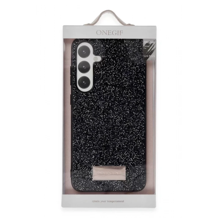 Onegif Samsung Galaxy A05S Uyumlu Bright Simli Kapak - Derin Mor