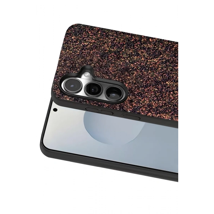 Onegif Samsung Galaxy S25 Plus Uyumlu Bright Simli Kapak - Derin Mor