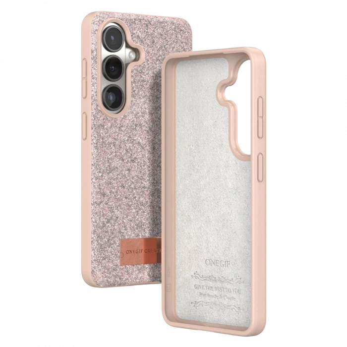 Onegif Samsung Galaxy S26 Plus Bright Simli Kapak - Pembe
