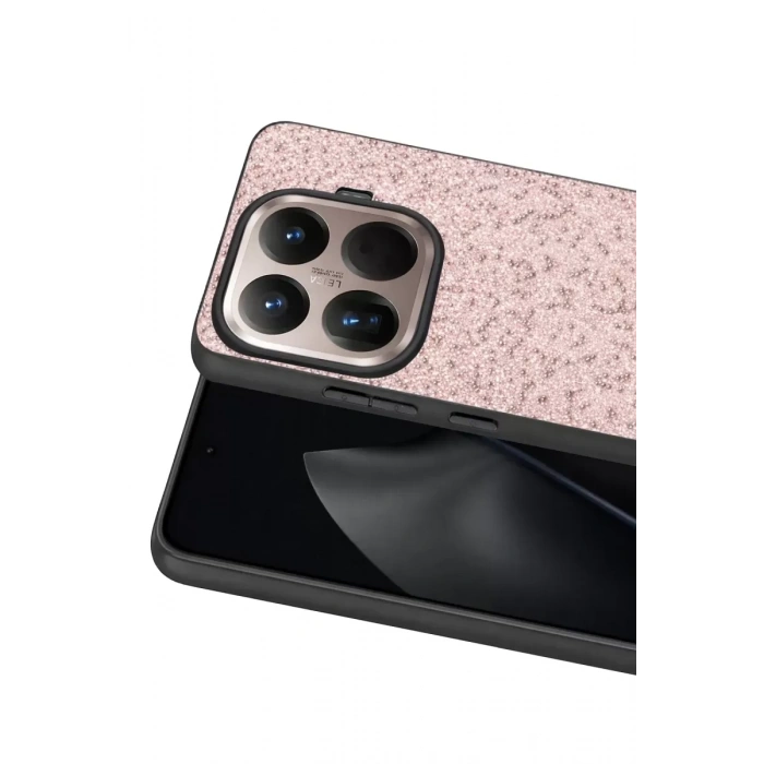 Onegif Xiaomi Mi 15T Pro Uyumlu Bright Simli Kapak - Pembe