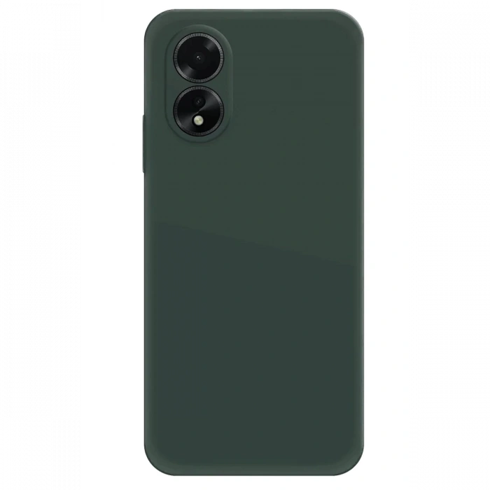 Oppo A38 Kılıf First Silikon - Koyu Yeşil