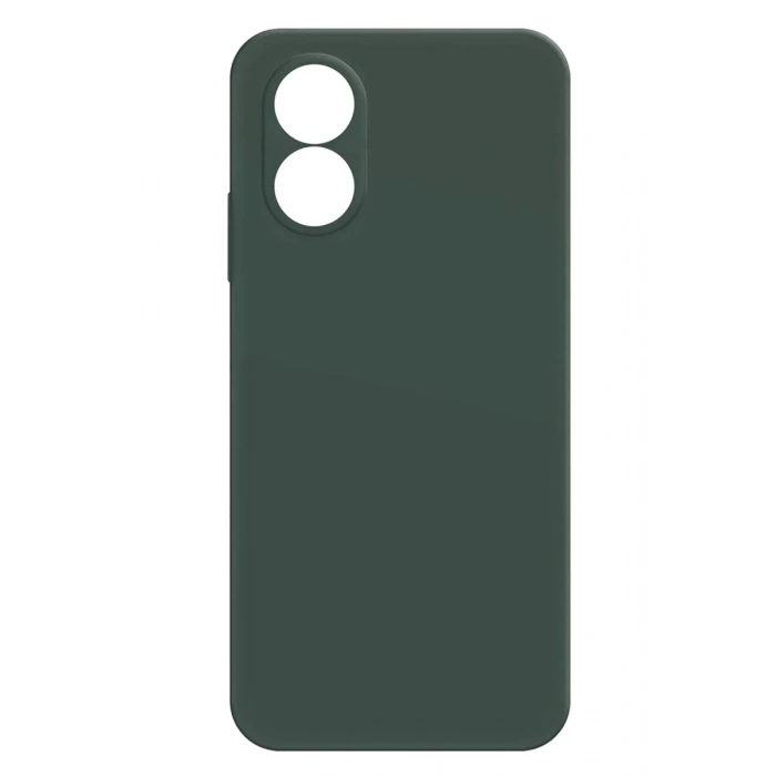 Oppo A38 Uyumlu Kılıf First Silikon - Koyu Yeşil