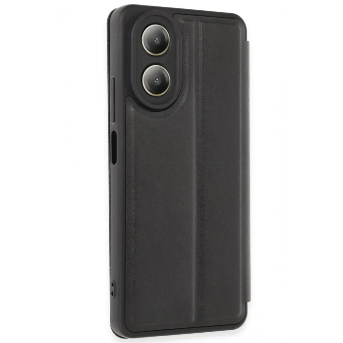 Oppo A38 Uyumlu Kılıf Flip Cover - Siyah