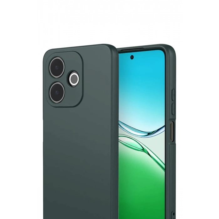 Oppo A5 Pro 4G First Silikon - Koyu Yeşil