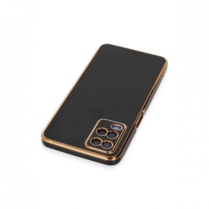 Oppo A54 4G Kılıf Volet Silikon - Siyah