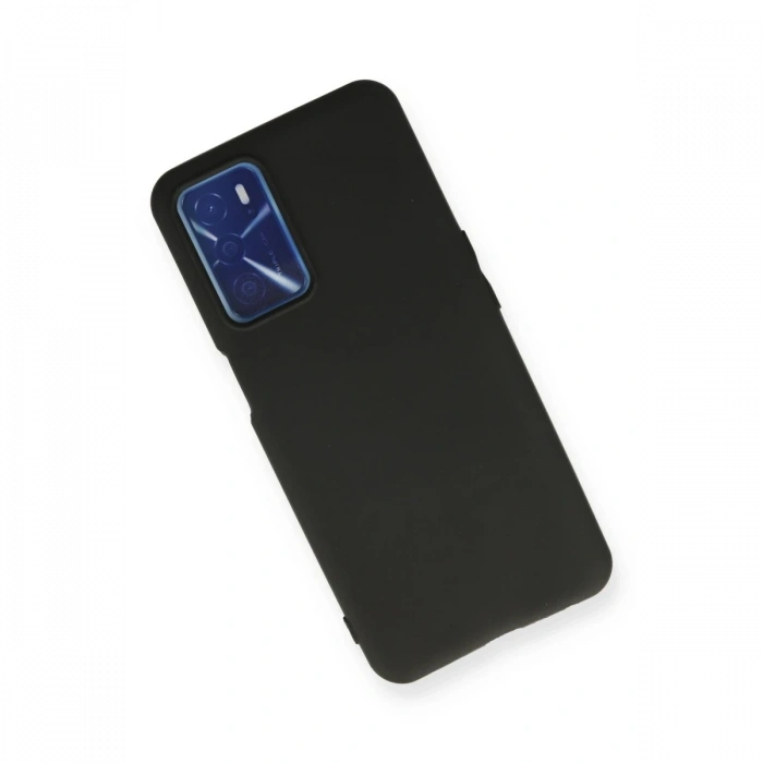 Oppo A55 Kılıf First Silikon - Siyah