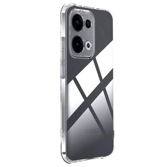 Oppo A6 Pro 4G Uyumlu Lüx Şeffaf Silikon - Şeffaf