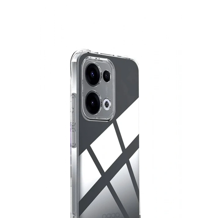 Oppo A6 Pro 4G Uyumlu Lüx Şeffaf Silikon - Şeffaf