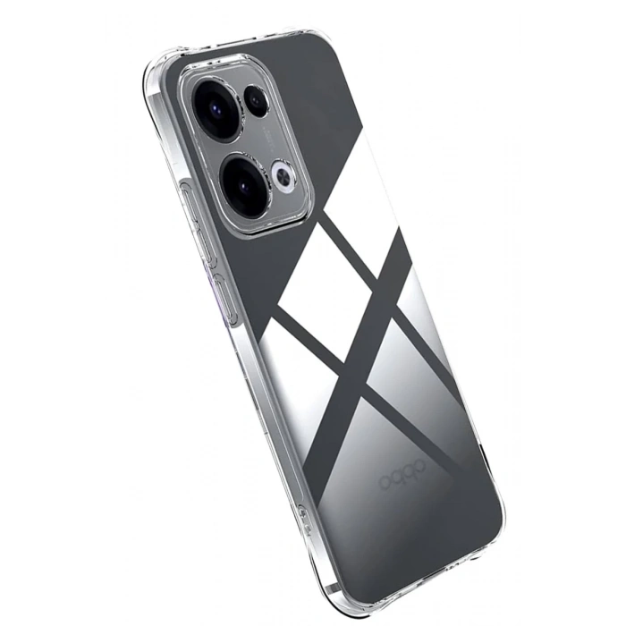 Oppo A6 Pro 4G Uyumlu Lüx Şeffaf Silikon - Şeffaf