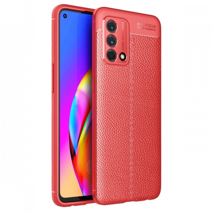 Oppo A74 4G Kılıf Auto Focus Kapak - Kırmızı