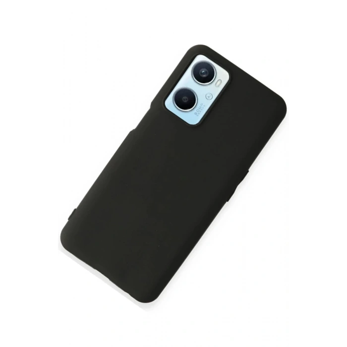 Oppo A96 Uyumlu Kılıf First Silikon - Siyah