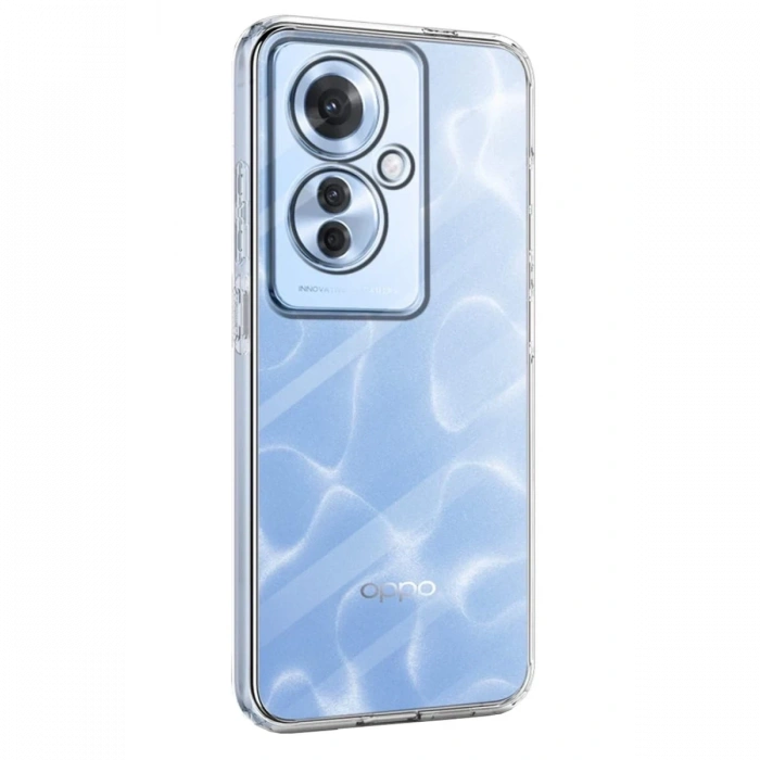 Oppo Reno 11F Uyumlu Kılıf Lüx Şeffaf Silikon