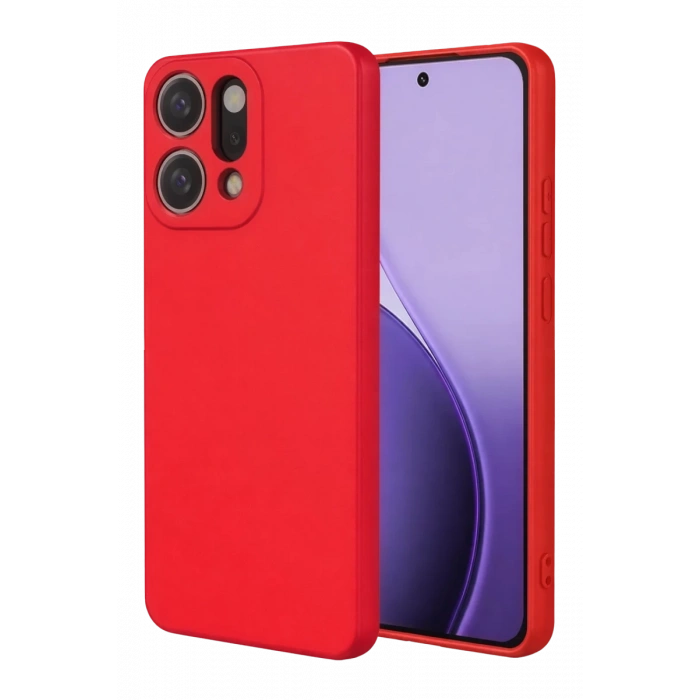 Oppo Reno 14 Uyumlu First Silikon - Kırmızı
