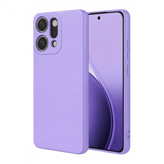 Oppo Reno 14 Uyumlu First Silikon - Lila